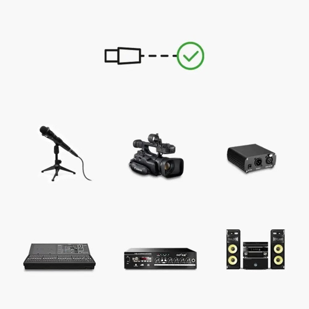 UGREEN 2m XLR til XLR Kabel - Sort