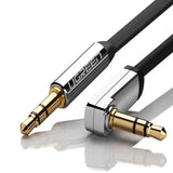 UGREEN Vinklet 3.5mm Minijack Lydkabel - 1m - Sølv