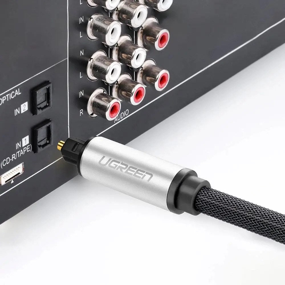 UGREEN Optisk Toslink til Toslink Kabel - 2m - Grå