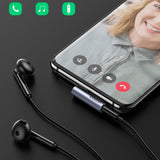 Vinklet USB-C til Mini Jack-adapter - Ugreen AV154 - 3,5 mm - Grå