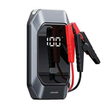 USAMS US-ZB284 15W Powerbank 8000 mAh med USB-C - Bilstarter - Lommelykt - Grå