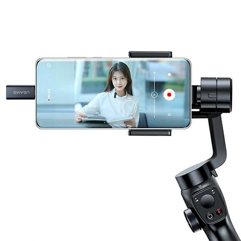 Trådløs Lavalier Mikrofon Lightning - USAMS - Sort