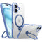 TORRAS - iPhone 16 - Hybrid Plastik Cover m. Ståfunktion - MagSafe Kompatibel - Blå
