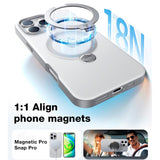 TORRAS - iPhone 16 Pro - Hybrid Plastik Cover m. Ståfunktion - MagSafe Kompatibel - Grå