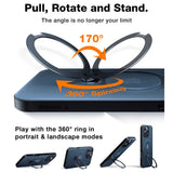 TORRAS - iPhone 16 Pro Max - Hybrid Plastik Cover m. Ståfunktion - MagSafe Kompatibel - Sort