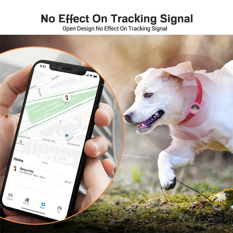 Ofkoz AirTag-deksel for krage - svart