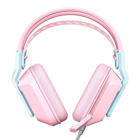 ONIKUMA X13 Gaming Headset - RGB - Lyserød
