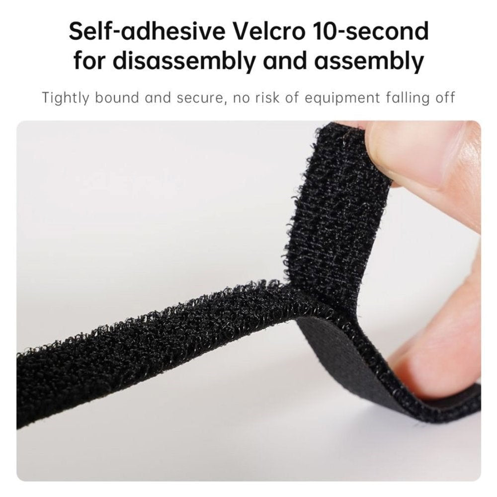 TELESIN Montering af Action Kamera til Styrthjelm - Sort / Grå