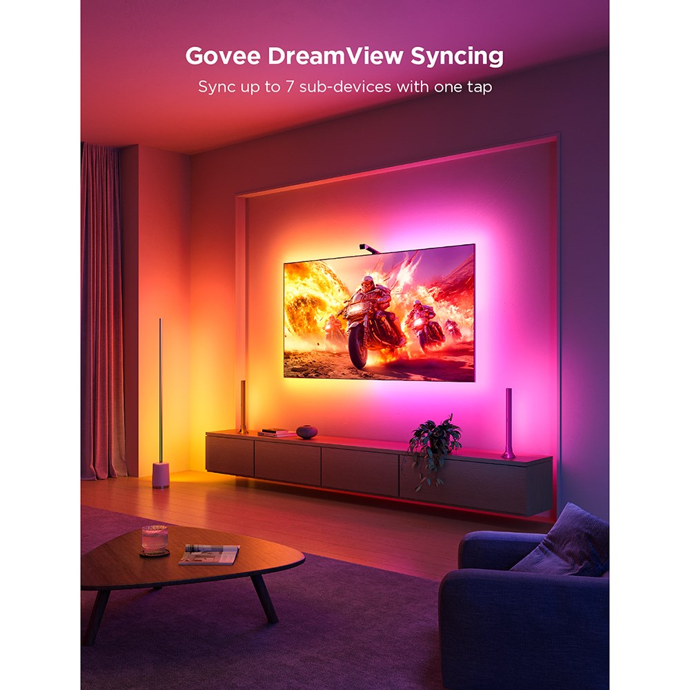 Govee 3 Lite TV Bakgrunnsbelysning - 55 - 65" - Svart
