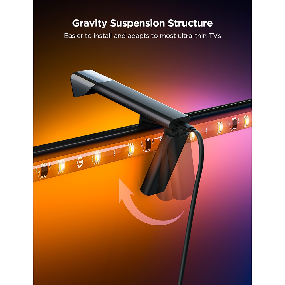 Govee 3 Lite TV Bakgrunnsbelysning - 55 - 65" - Svart
