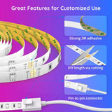 Govee Smart Wi-Fi + Bluetooth RGB LED Strip Lights 2x5m - Hvit