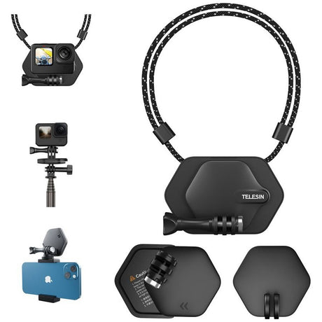 TELESIN Holder til Action Kamera - Magnetisk Montering - Sort