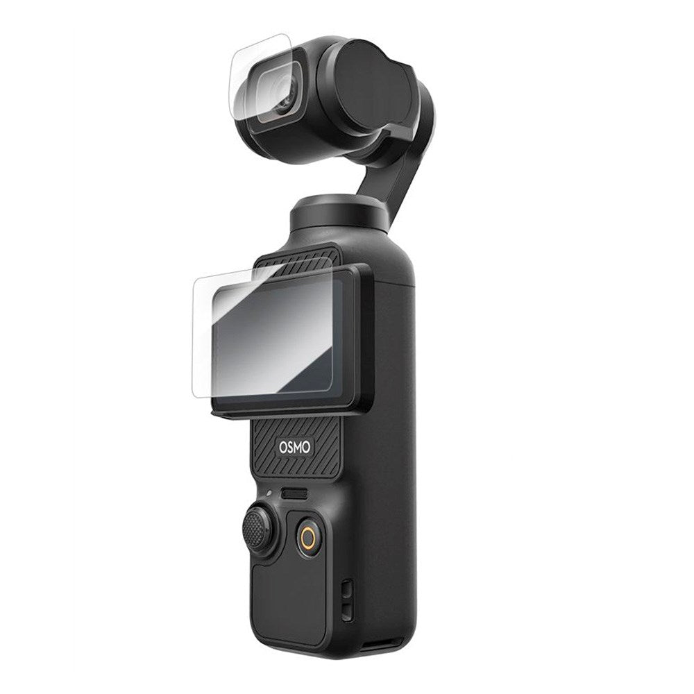 TELESIN - Hærdet Beskyttelsesglas - DJI Osmo Pocket 3 - 2 stk - Gennemsigtig