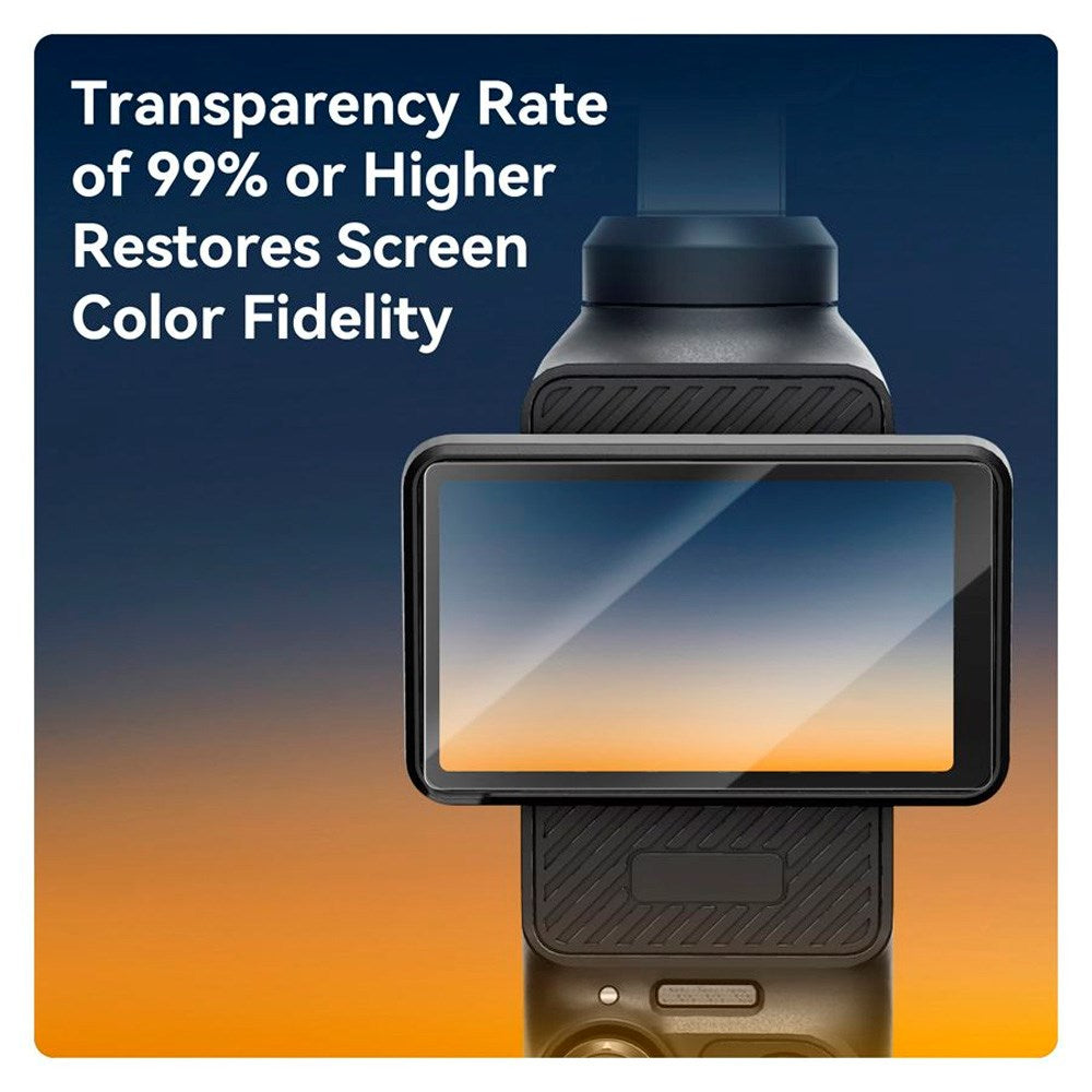 TELESIN - Hærdet Beskyttelsesglas - DJI Osmo Pocket 3 - 2 stk - Gennemsigtig