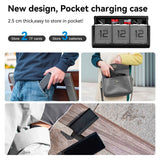 TELESIN Batteri Opladningscase & 2x Stamina Batteri Kit - GoPro Hero 9 / 10 / 11 / 12 - Sort