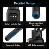 TELESIN 3-i-1 PowerBank Selfie Stick - GoPro Hero 9 / 10 / 11 / 12 / 13 / MAX - Sort