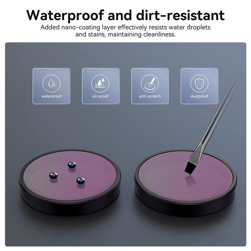 TELESIN - CPL+ND8/16/32 Linsefilter Kit - DJI Osmo Action 3 / 4 / 5 Pro - Gennemsigtig