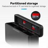 TELESIN - Batteri Opladningscase - DJI Osmo Action 3 / 4 / 5 Pro - Sort