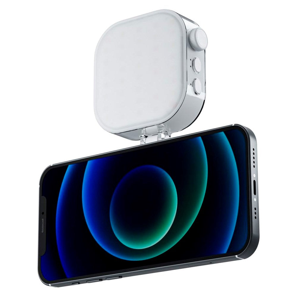 TELESIN - Magnetisk Multi Lys - Smartphone - MagSafe Kompatibel - Hvid