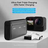 TELESIN - Batteri Opladningscase & 2x Stamina Batteri Kit - GoPro Hero 13 - Sort