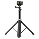 TELESIN 3-i-1 Selfie Stang til Action Kamera - Tripod Funktion - Sort