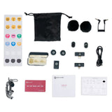 Hollyland Lark M2 Combo Version - Trådløs mikrofon m. 2 x TX &amp; 3 x RX - Svart