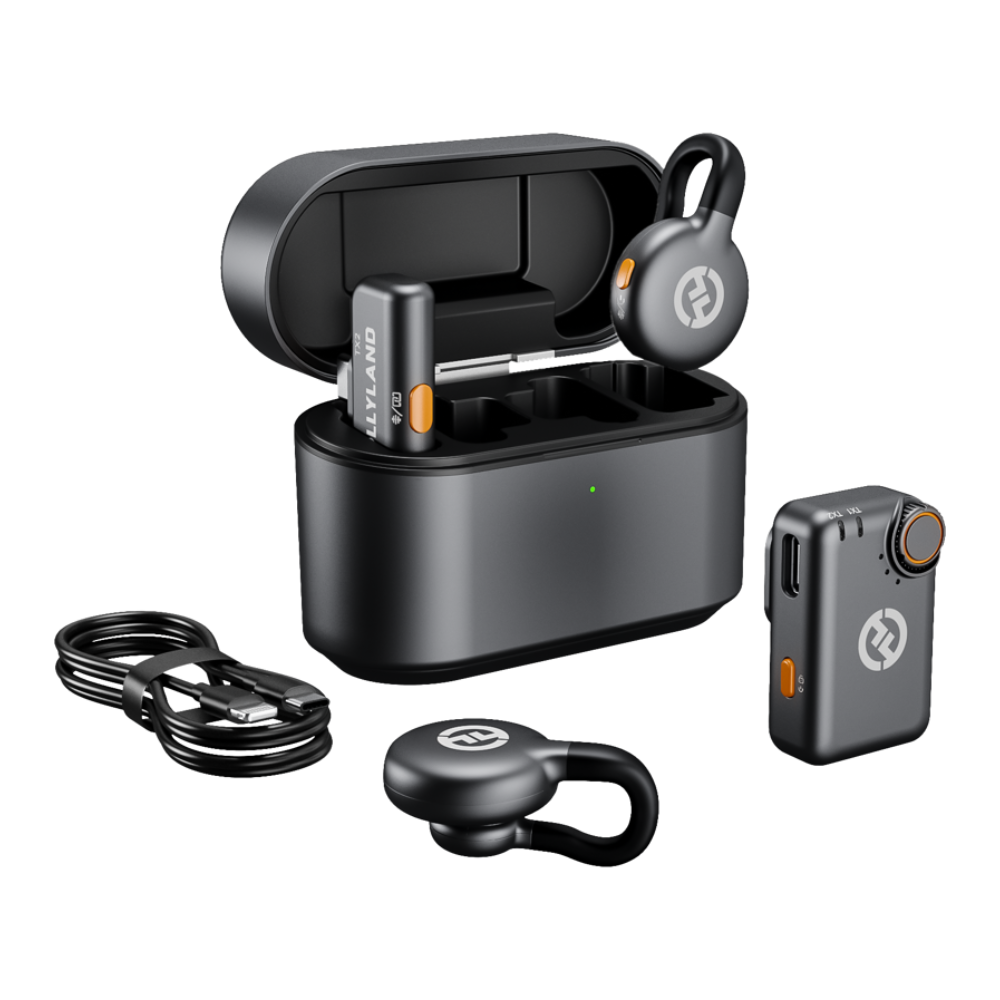 Hollyland LARK M2S Combo Trådløs Lavalier-mikrofon - Space Grey