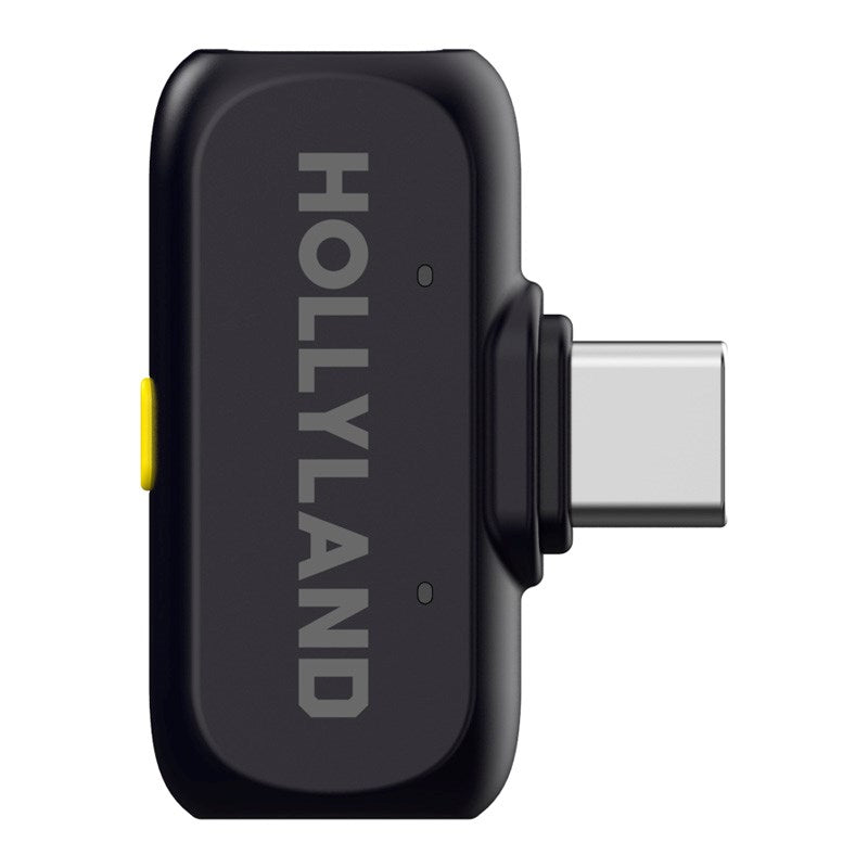 Hollyland Lark A1 Trådløs Mikrofon Combo m. 1 x USB-C RX & 1 x Lightning RX - Sort