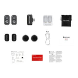 Hollyland LARK A1 Mini Trådløs Mikrofon Sæt m. 1 x USB-C RX - Sort