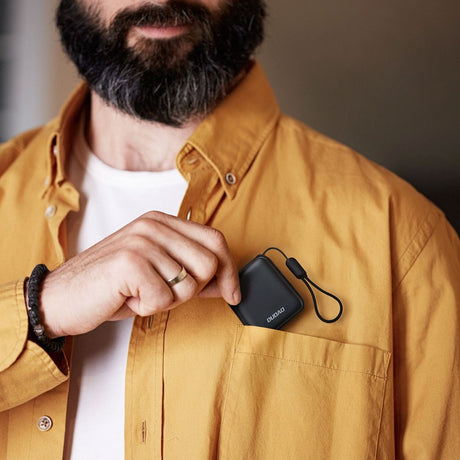 Dudao K22+ PowerBank m. USB-C Kabel - 10.000 mAh / 22.5W - Grå