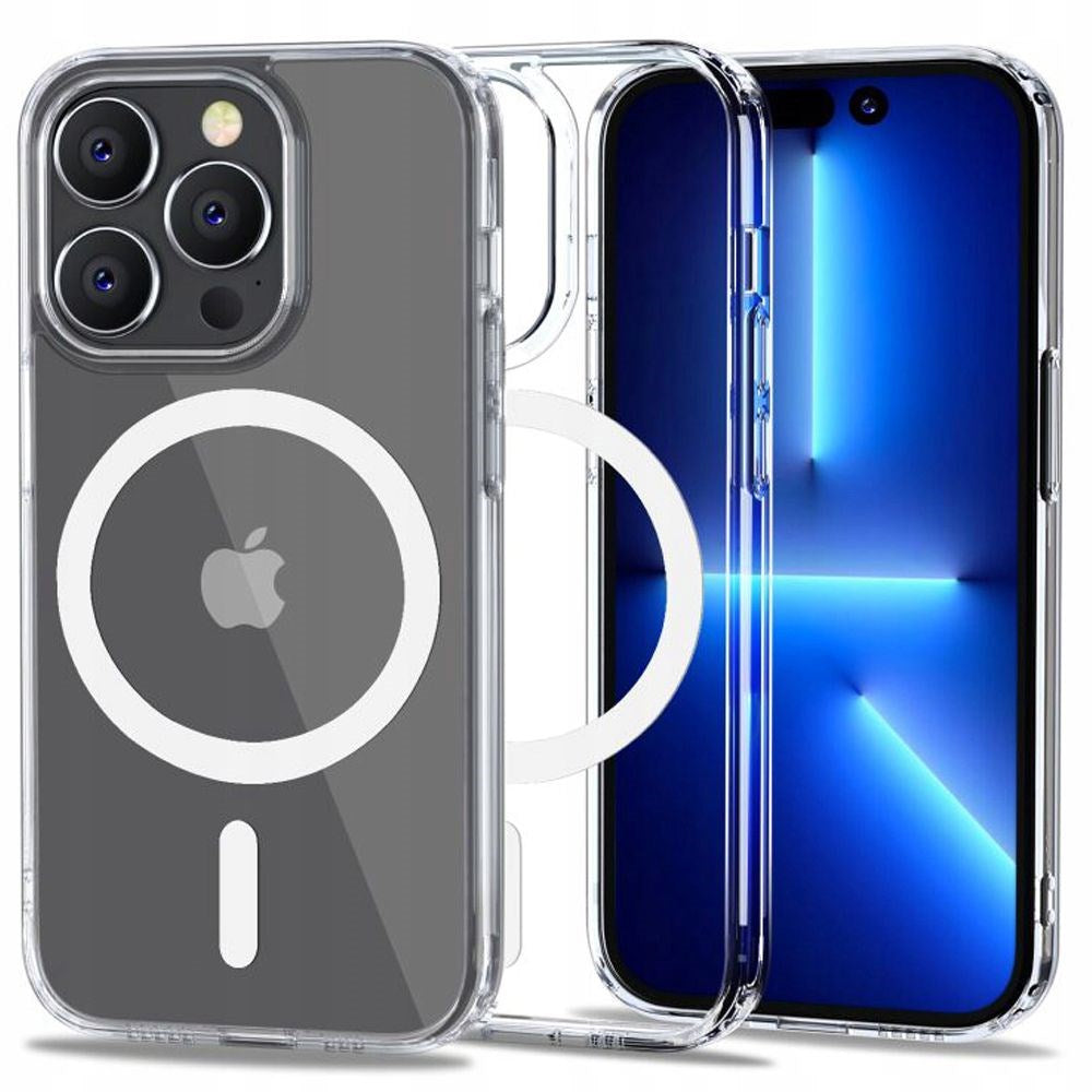 iPhone 14 Pro Tech-Protect Flexair Hybrid Bakdeksel - MagSafe-kompatibelt - Gjennomsiktig