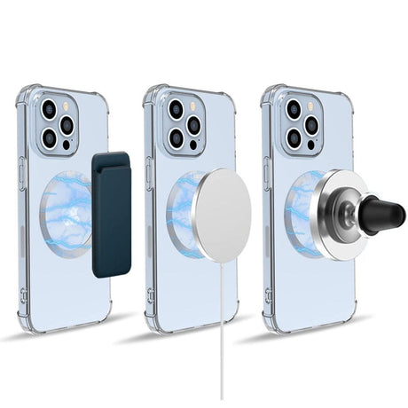 Tech-Protect Magnetisk Ring - MagSafe-kompatibel - 2 Pack - Svart / Sølv