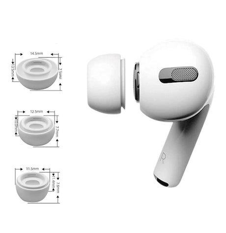 Tech-Protect silikon øreplugger for AirPods Pro x 3 - Hvit