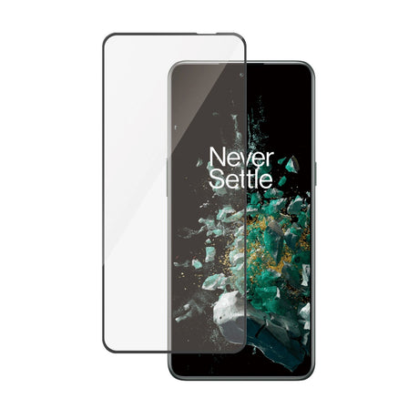 OnePlus 10T PanzerGlass Ultra Wide Fit-skjermbeskytter - Platinastyrke - Svart kant