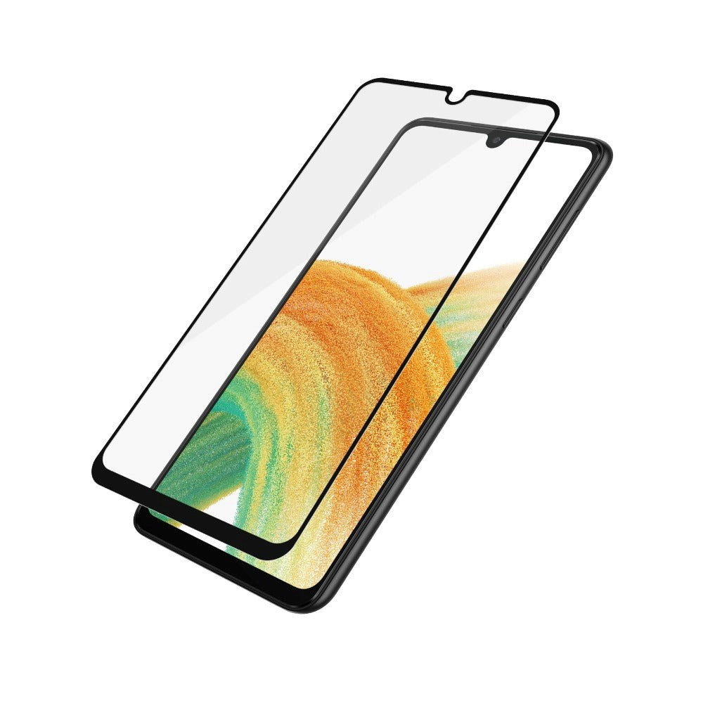 Samsung Galaxy A33 (5G) PanzerGlass kant-til-kant herdet glass - boksvennlig - svart kant