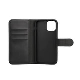 iPhone 12 / 12 Pro Classic Wallet Flip Cover m. Kortholder & Stander - Sort