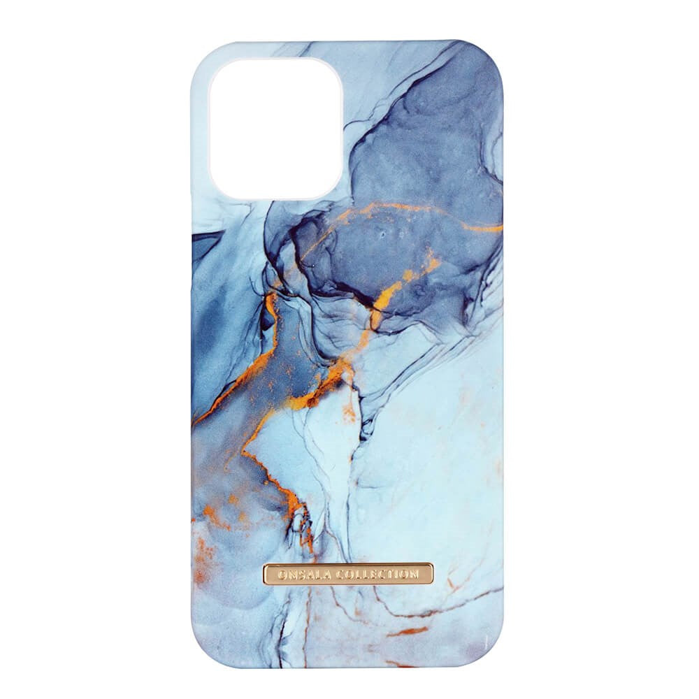 Onsala Collection iPhone 12 / 12 Pro Cover m. Magnet - Soft Gredelin Marble