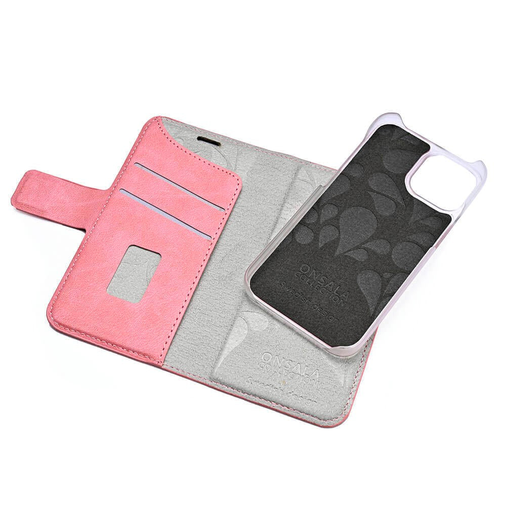 Onsala iPhone 13 Mini ONSALA Fashion Collection Wallet Flip Cover m. Magnet - Dusty Pink