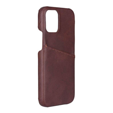iPhone 12 Mini GEAR Onsala Collection Skinndeksel m. Kortlomme - Brun
