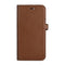 iPhone 16 Buffalo 2-in-1 Wallet Ægte Læder Magnet Flip Cover m. Pung - MagSafe Kompatibel - Brun