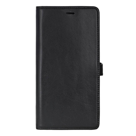 Buffalo Samsung Galaxy S26 2-i-1 Flip Cover - Ægte Læder - MagSafe Kompatibel - Sort