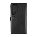 Buffalo Samsung Galaxy S26 Ultra 2-i-1 Flip Cover - Ægte Læder - MagSafe Kompatibel - Sort