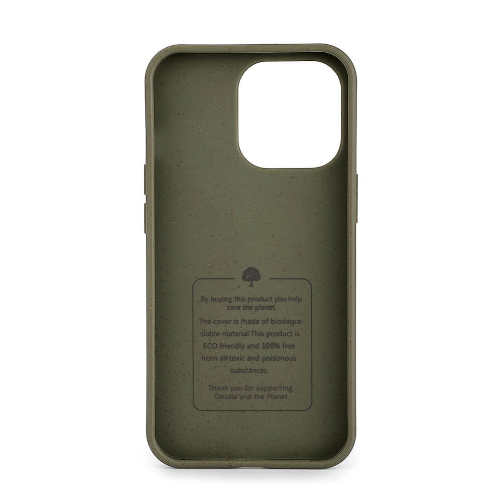 iPhone 13 Pro Onsala Eco Cover - Miljøvenligt Bagside Cover - Grøn