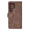 GEAR Samsung Galaxy S26 Ultra Kunstlæder Flip Cover m. Kortholder & Ståfunktion - MagSafe Kompatibel - Brun