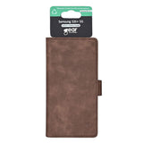 GEAR Samsung Galaxy S26+ (Plus) Kunstlæder Flip Cover m. Kortholder & Ståfunktion - MagSafe Kompatibel - Brun
