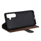 GEAR Samsung Galaxy S26+ (Plus) Kunstlæder Flip Cover m. Kortholder & Ståfunktion - MagSafe Kompatibel - Brun