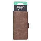GEAR Samsung Galaxy S26 Kunstlæder Flip Cover m. Kortholder & Ståfunktion - MagSafe Kompatibel - Brun