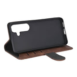 GEAR Samsung Galaxy S26 Kunstlæder Flip Cover m. Kortholder & Ståfunktion - MagSafe Kompatibel - Brun