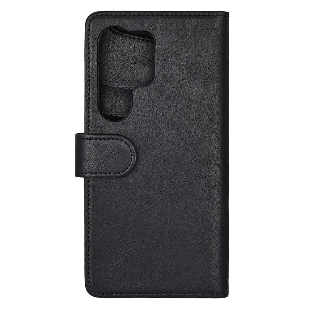 GEAR Samsung Galaxy S26 Ultra Kunstlæder Flip Cover m. Kortholder & Ståfunktion - MagSafe Kompatibel - Sort