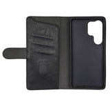 GEAR Samsung Galaxy S26 Ultra Kunstlæder Flip Cover m. Kortholder & Ståfunktion - MagSafe Kompatibel - Sort